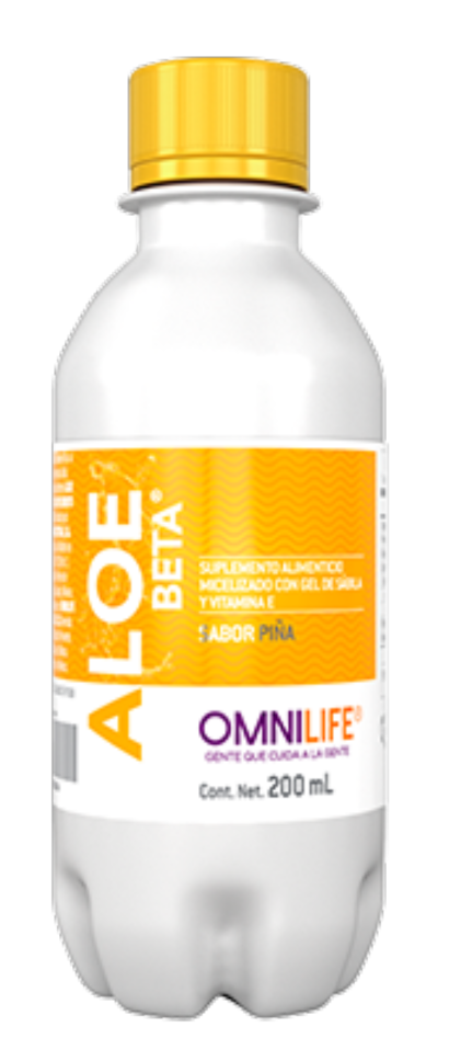 Aloe Beta, Botellin 200 ml Sabor Piña